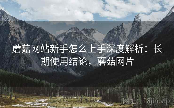 蘑菇网站新手怎么上手深度解析：长期使用结论，蘑菇网片