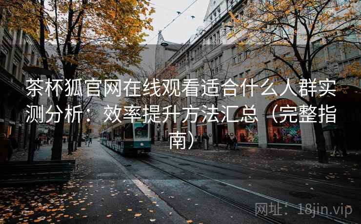 茶杯狐官网在线观看适合什么人群实测分析：效率提升方法汇总（完整指南）