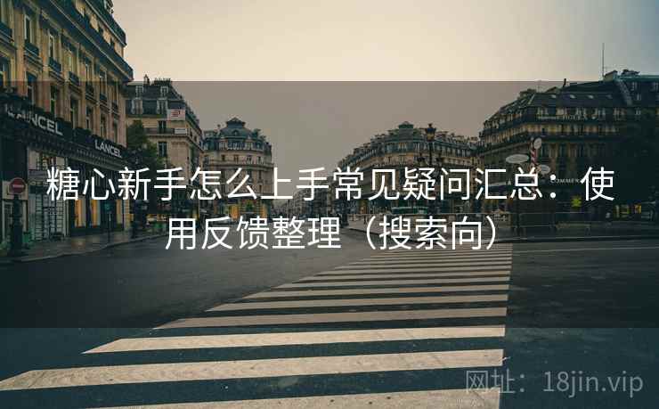 糖心新手怎么上手常见疑问汇总：使用反馈整理（搜索向）