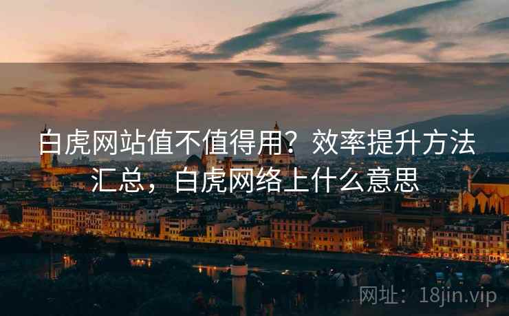 白虎网站值不值得用？效率提升方法汇总，白虎网络上什么意思
