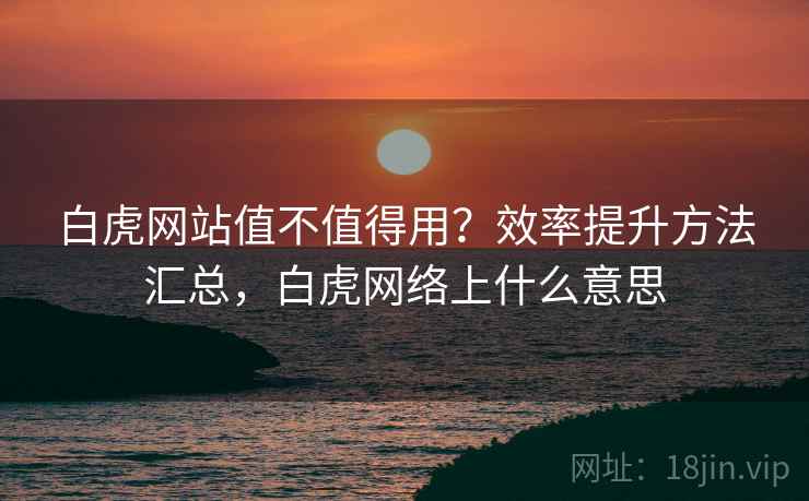 白虎网站值不值得用？效率提升方法汇总，白虎网络上什么意思